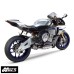 Two Brothers Racing S1R Standard Series Carbon Cat-Delete Slip-On for Yamaha R1 2015-2025