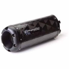 Two Brothers Racing Black Series Catalytic Eliminator V3 M-2 Shorty Carbon Fiber Canister Slip-On Exhaust for Kawasaki ZX-10R 2011-2015