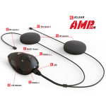 U CLEAR AMP Go 4 Bluetooth 5.0 Intercom Headset - Single Kit
