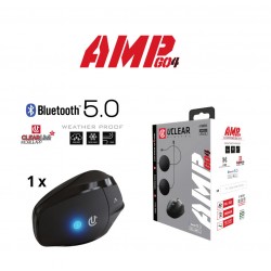 U CLEAR AMP Go 4 Bluetooth 5.0 Intercom Headset - Single Kit