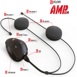 U CLEAR AMP Go 4 Bluetooth 5.0 Intercom Headset - Single Kit