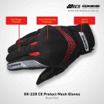 Komine GK228 CE Protect Mesh Motorcycle Gloves