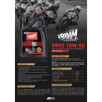 Vrooam AS63604 VR90 4T Fully Synthetic Engine Oil 10W-50