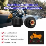 VSYS F9DL Motorcycle DVR Bluetooth TPMS Front & Rear Dual Camera 4.0 Inch Waterproof Dash Cam Parking Mode SONY Starvis WiFi GPS