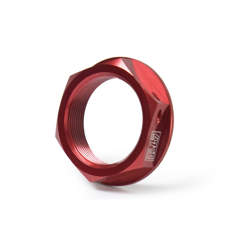 Yoshimura USA 090RD231000 HONDA / YAMAHA Steering Stem Nut Red