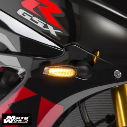 Yoshimura USA 072BGLTSFK-S SEQUENTIAL LED Front Turn Signal Kit