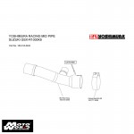 Yoshimura 185-518-5400 Racing Mid Pipe For GSX-R1000-K9-LO