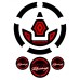 Motografix CAD KGC001R Motorcycle Fuel Cap Sticker-Red