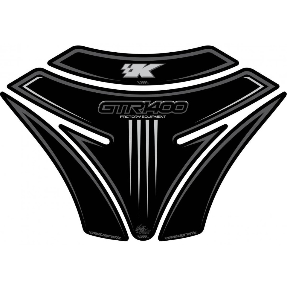 Motografix CAD TK013K Motorcycle Tank Pad-Black