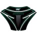 Motografix CAD TK013KG Motorcycle Tank Pad-Black/Green