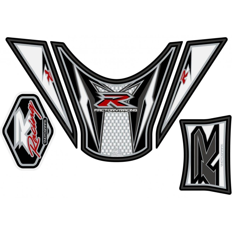 Motografix CAD TS025W Motorcycle Tank Pad-White