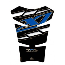 Motografix CAD TY001KB Motorcycle Tank Pad-Black/Blue