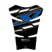 Motografix CAD TY001KB Motorcycle Tank Pad-Black/Blue