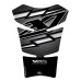 Motografix CAD TY001S Motorcycle Tank Pad-Silver