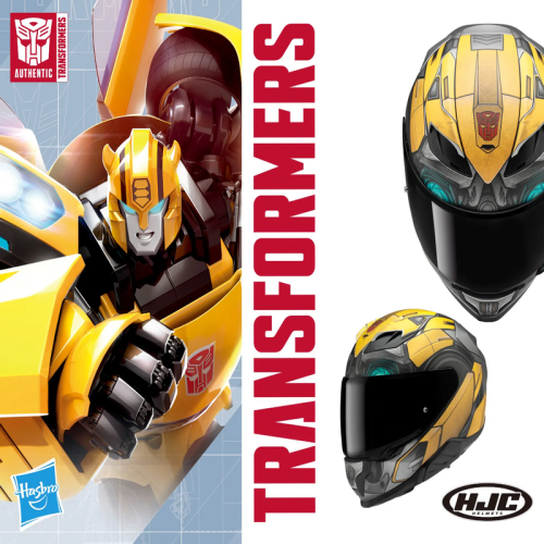 HJC F71 Bumblebee Hasbro Full Face Motorcycle Helmet - Non PSB Approved