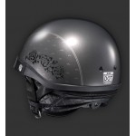 HJC CL Ironroad Black Rose MC5 Classic Face Motorcycle Helmet