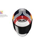 HJC RPHA 1 Red Bull Austin GP Full Face Motorcycle Helmet - PSB Approved