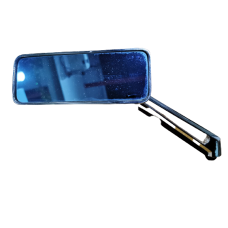 Hodaka Square Blue Mirror Black/Chrome/Matt Black Per Side