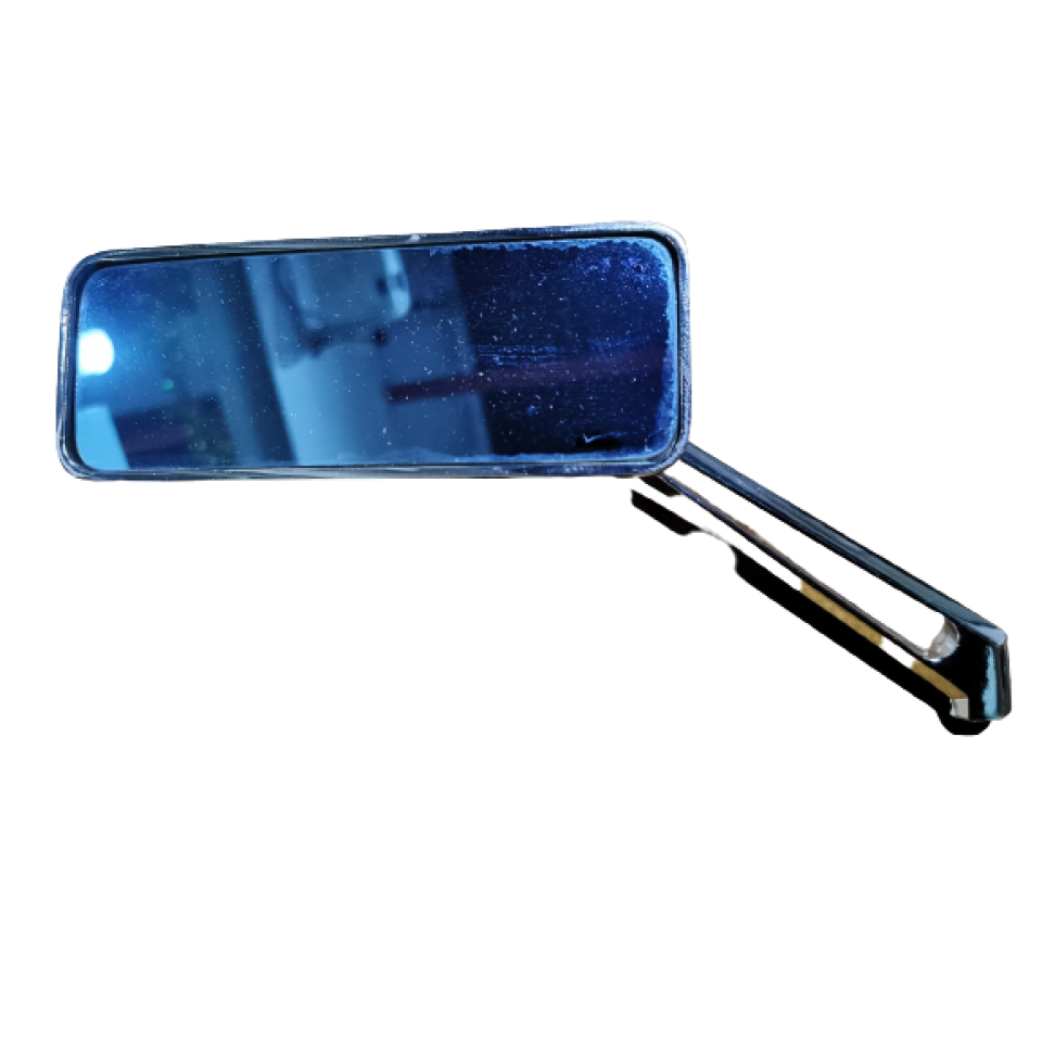 Hodaka Square Blue Mirror Black/Chrome/Matt Black Per Side