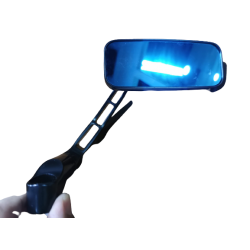 JST MG1855 Anodizing Black Satin with Blue Glass Semi Transparent Shield Mirror