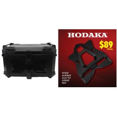Hodaka Aluminum Alloy Motorcycle Top Luggage Rack Frame for Yamaha MT09 SP + Hodaka Motorcycles ABS Tail Box - Black