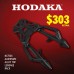 Hodaka Aluminum Alloy Motorcycle Top Luggage Rack Frame for Honda NC750X + Hodaka Motorcycles ABS Tail Box - Black