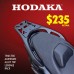 Hodaka Aluminum Alloy Motorcycle Top Luggage Rack Frame for Yamaha Tmax560 + Hodaka Motorcycles ABS Tail Box - Black