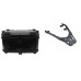 Hodaka Aluminum Alloy Motorcycle Top Luggage Rack Frame for Yamaha XMax300 + Hodaka Motorcycles ABS Tail Box - Black