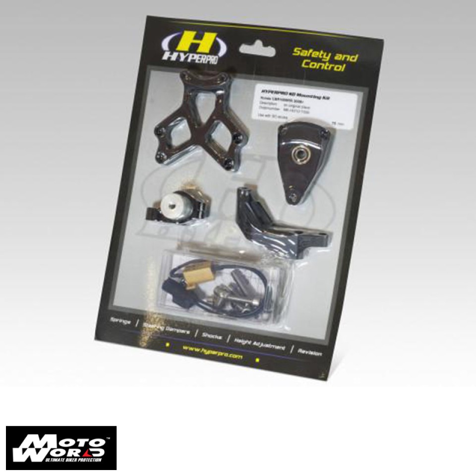 Hyperpro MK-KA10-B009 Motorcycle Steering Damper Mounting Kit for Kawasaki Versys 1000 2012-2014