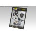 Hyperpro MK-KT12-B00 Motorcycle Steering Damper Mounting Kit for KTM SUPER DUKE 1290 R ABS 2020-2021