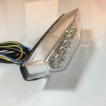 JST 4031CLEDW LED Integrated Tail Light for Kawasaki ZX6R/GTR1400 07-08 Clear Lens with Reflector