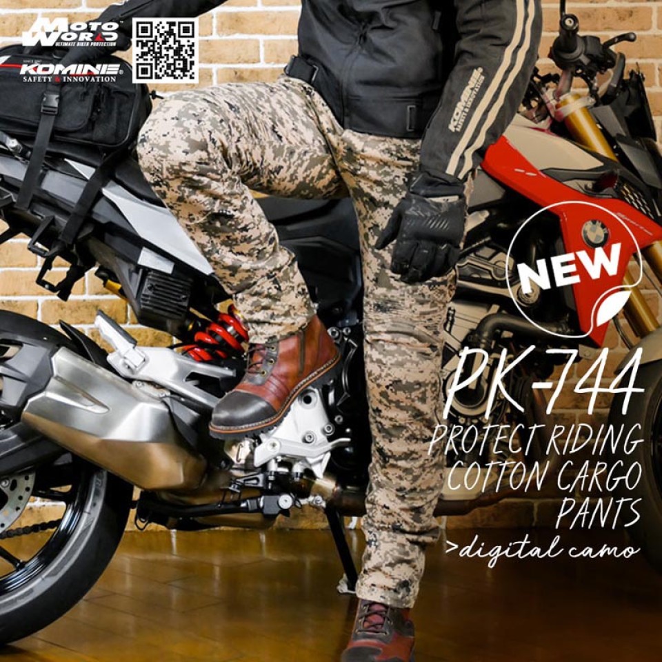 Komine PK-744 Protect Riding Cotton Motorcycle Cargo Pants
