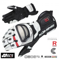 Komine GK 212 Titanium Motorcycle Racing Gloves