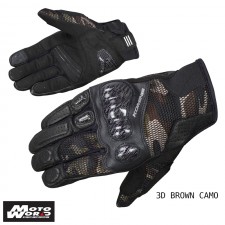 Komine GK 197 Senna Carbon Protect 3D Mesh Motorcycle Gloves