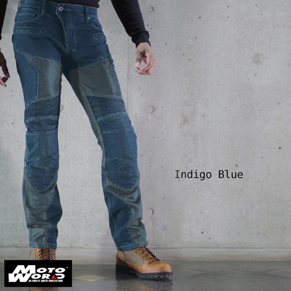 Komine WJ-739S Superfit Protect Mesh Motorcycle Riding Jeans