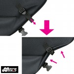 Komine SA 213 Molded Motorcycle Saddle Bag (2Pcs Per Set)