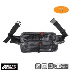 Komine SA 229 3D Waterproof Motorcycle Dry Waist Bag-Black