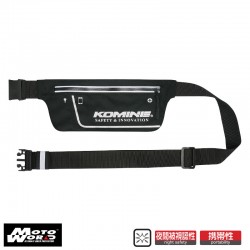 Komine SA-238 Reflective Night Safety Pouch-Black