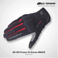 Komine GK 183 Brave Protect Mesh Motorcycle Gloves