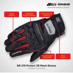 GPR GS08 Open Face Motorcycle Helmet - PSB Approved + Komine GK 215 Protect 3D Mesh Motorcycle Gloves + PPlate 3M Sticker Gold Package - Only for New Riders