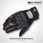 GPR GS08 Open Face Motorcycle Helmet - PSB Approved + Komine GK 215 Protect 3D Mesh Motorcycle Gloves + PPlate 3M Sticker Gold Package - Only for New Riders