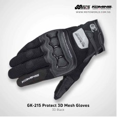 Komine GK 215 Protect 3D Mesh Motorcycle Gloves