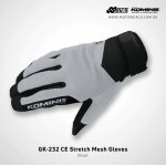 Komine GK232 CE Stretch Mesh Motorcycle Gloves