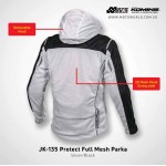 Komine JK135 Protect Full Mesh Motorcycle Parka Jackets