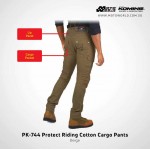 Komine PK 744 Protect Riding Cotton Motorcycle Cargo Pants