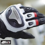 Komine GK 200 Superfit Titanium Long Motorcycle Leather Gloves