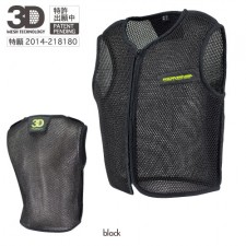 Komine JK-084 3D Air Mesh Inner Vest - Black