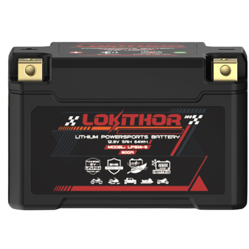 Lokithor LPS14-5 Powersports Battery 5AH/64 WH Cranking Amps 600A
