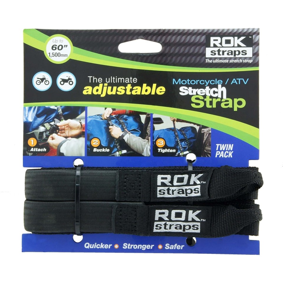 Oxford ROK025 Rok Straps 25mm Black colour