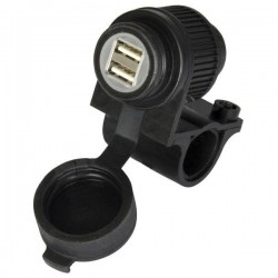 Oxford EL102 Dual USB Socket (Black)